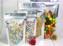 Load image into Gallery viewer, Stand Up Pouch Clear (front), Silver (back)