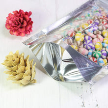 Load image into Gallery viewer, Stand Up Pouch Clear (front), Silver (back)
