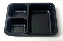 Load image into Gallery viewer, 3 compartment cpet container suitable for fridge freezer microwave and oven.