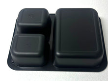 Load image into Gallery viewer, CPET Containers (660ml) (3 Compartment)