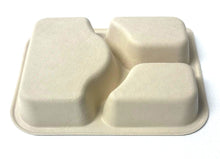 Load image into Gallery viewer, Compostable Containers (660ml) (3 Compartment)
